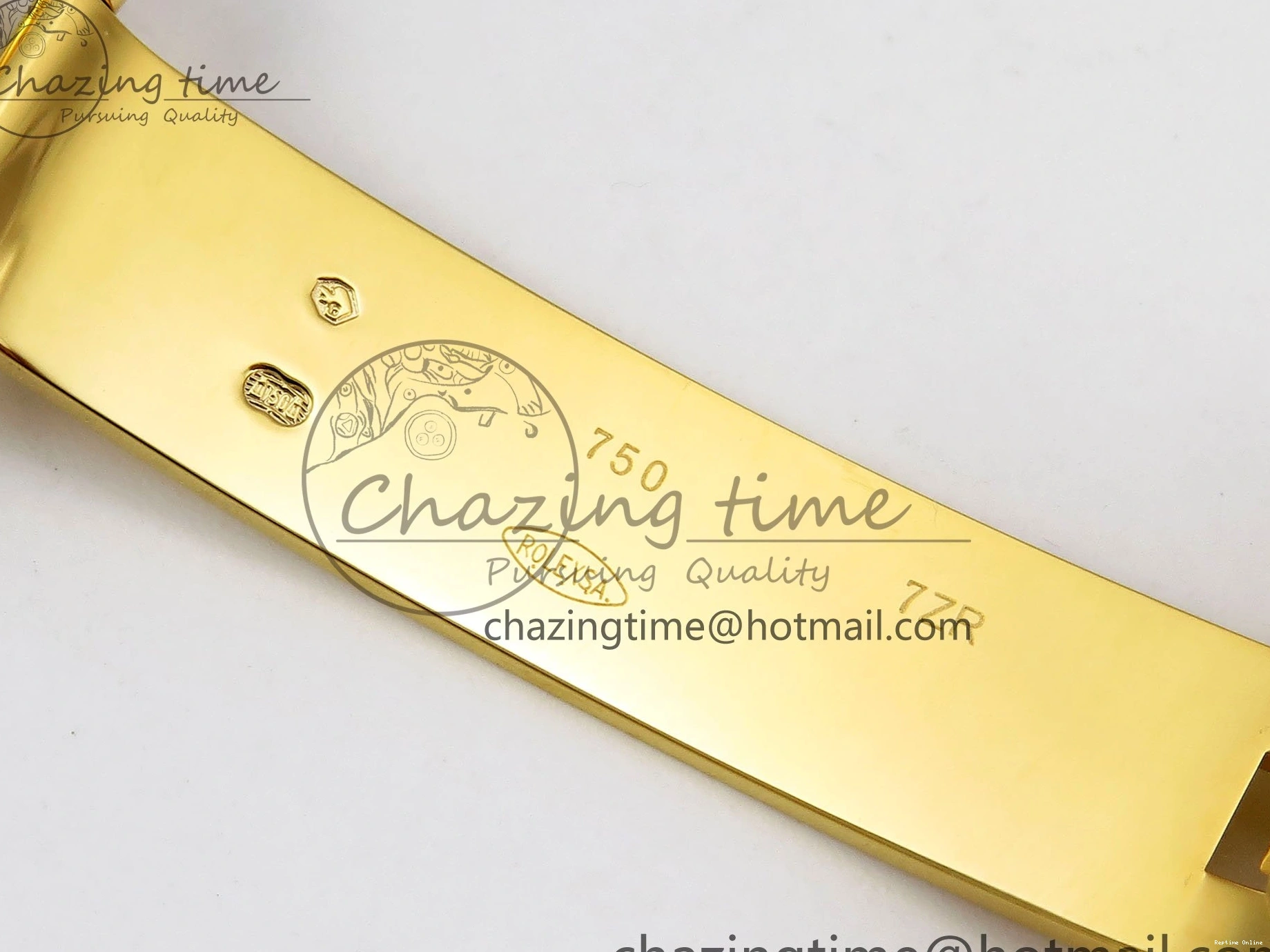 1225 WrinkleFree DayDate 40 228238 ARF 904L Steel YG Crystal Diamonds Bezel on President Bracelet VR 1550